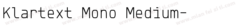 Klartext Mono Medium字体转换
